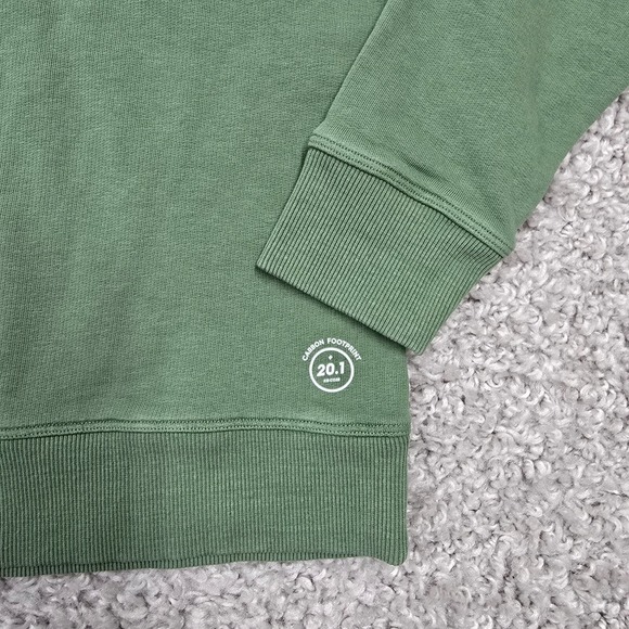 Allbirds Sweater Women Medium Green R&R Sweatshirt Pima Cotton Athleisure Lounge - Picture 2 of 9